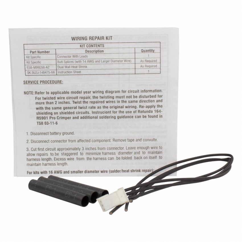 Motorcraft Wiring Connectors BU2Z14S411ACA
