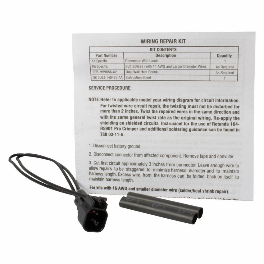 Motorcraft Wiring Connectors 3U2Z14S411DCAB