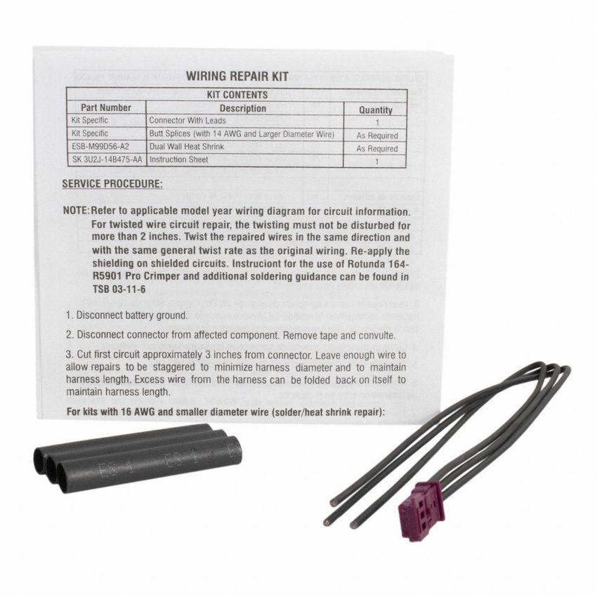 Motorcraft Wiring Connectors for 2011-2019 FIESTA - CU2Z14S411BA