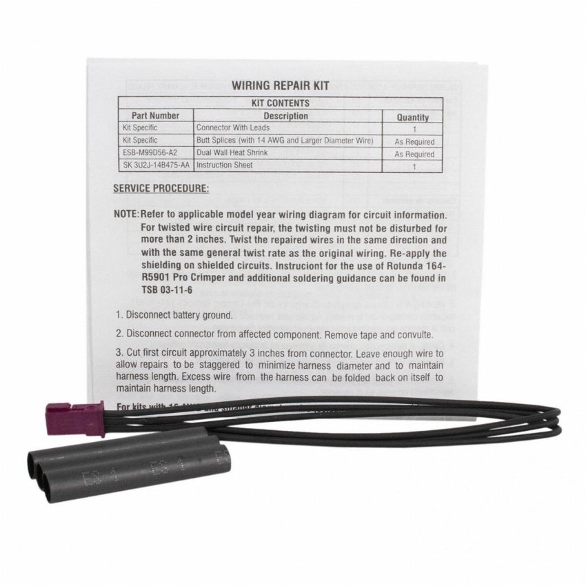 Motorcraft Wiring Connectors for 2011-2019 FIESTA - CU2Z14S411BA