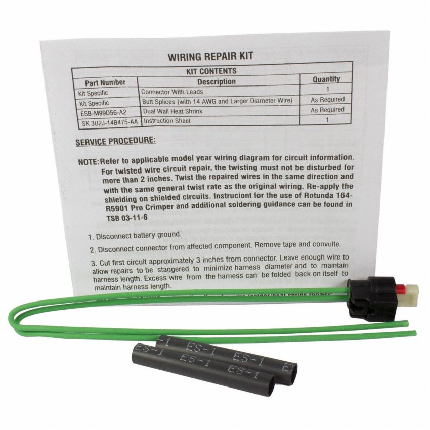 Motorcraft Wiring Connectors CU2Z14S411CA