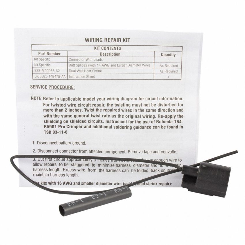 Motorcraft Wiring Connectors 6U2Z14S411KB