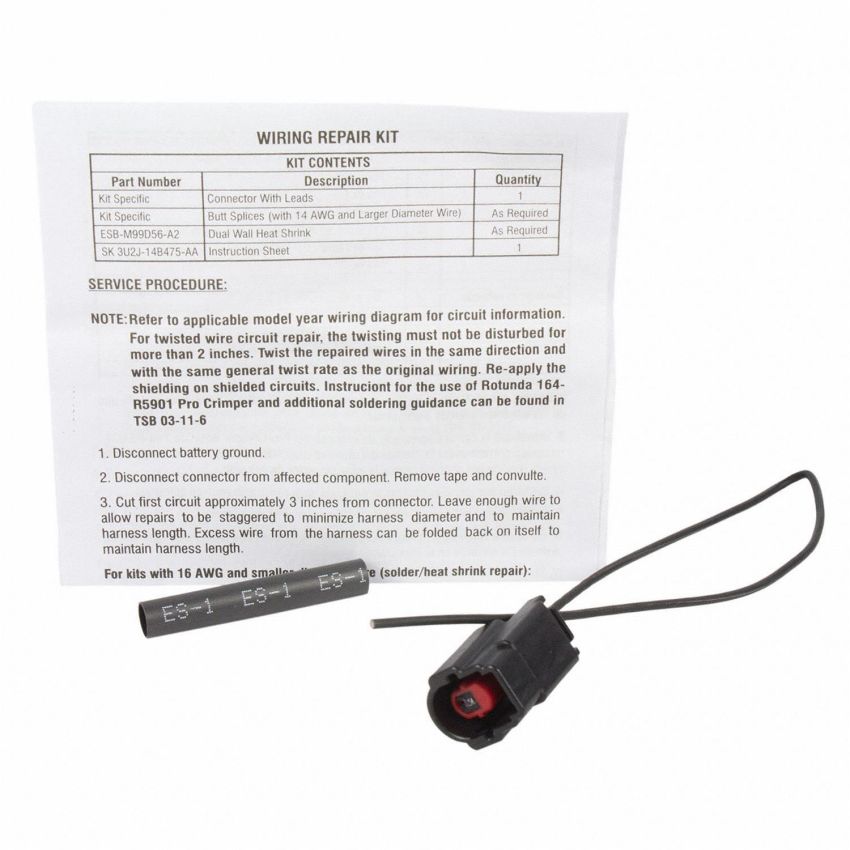 Motorcraft Wiring Connectors 6U2Z14S411KB