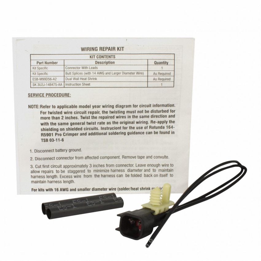 Motorcraft Wiring Connectors for 2003-2005 AVIATOR, 2002 BLACKWOOD - 3U2Z14S411RZB