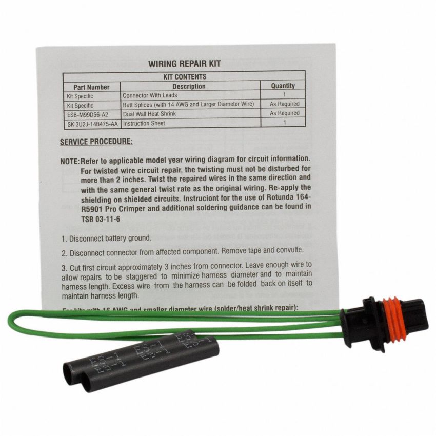 Motorcraft Wiring Connectors BU2Z14S411BCA