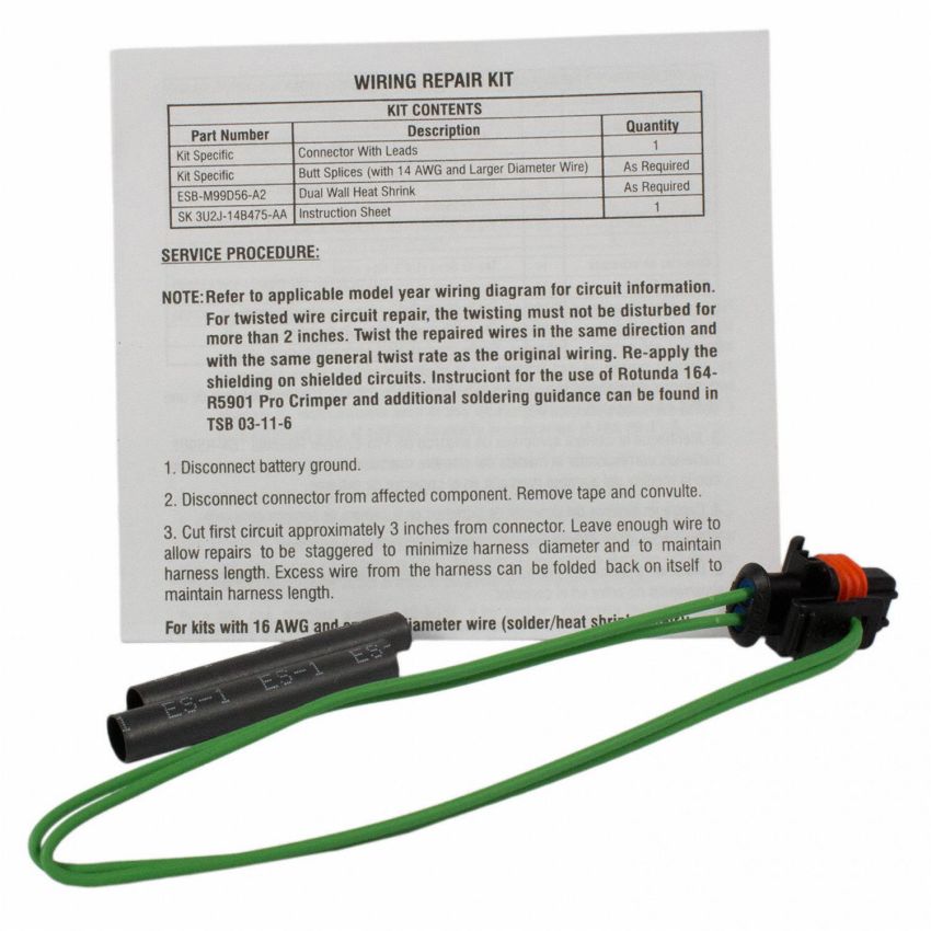 Motorcraft Wiring Connectors BU2Z14S411BCA