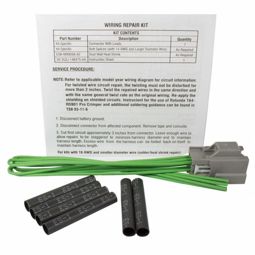 Motorcraft Wiring Connectors 3U2Z14S411NBB
