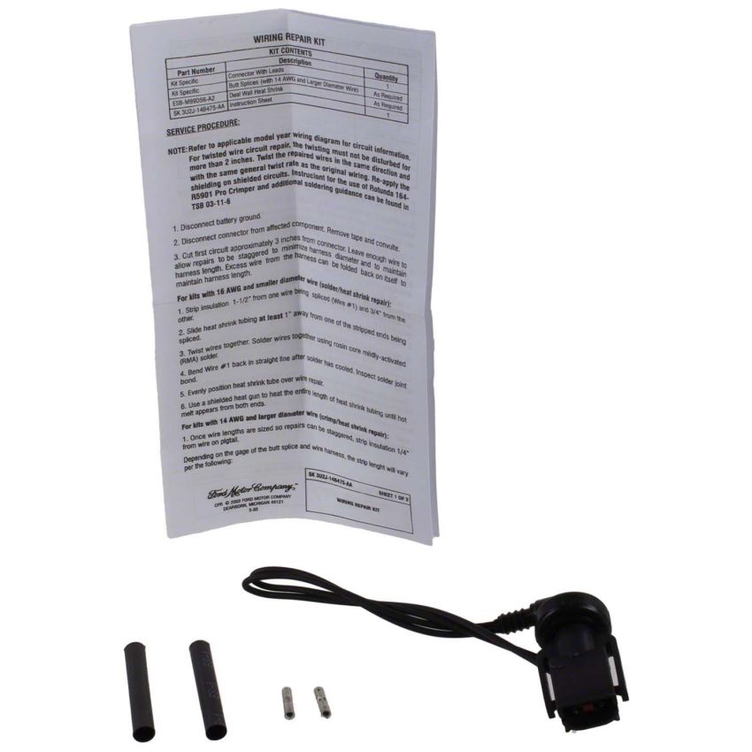 Motorcraft Wiring Connectors 3U2Z14S411VBB