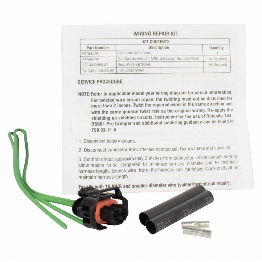Motorcraft Wiring Connectors CU2Z14S411ARA