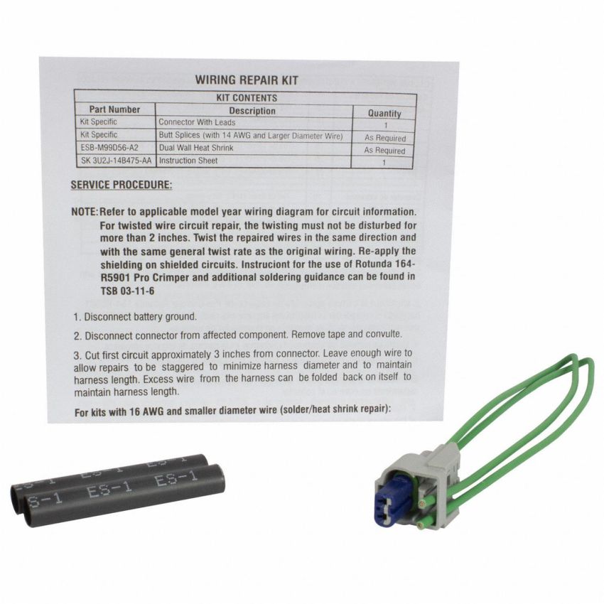 Motorcraft Wiring Connectors CU2Z14S411ATA