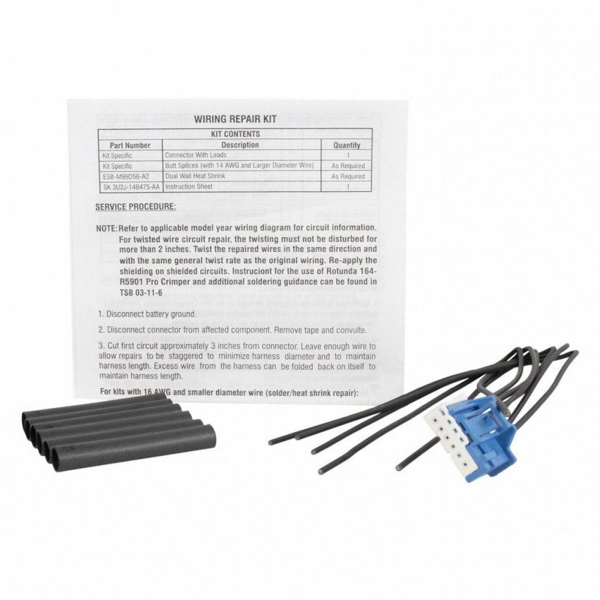 Motorcraft Wiring Connectors CU2Z14S411BBA