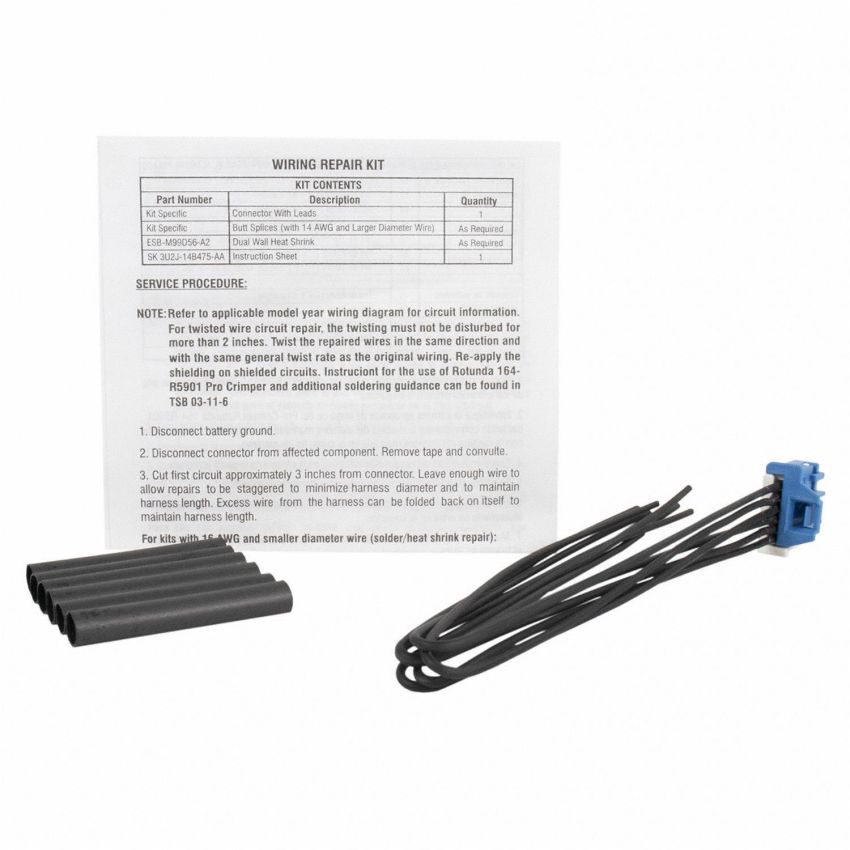 Motorcraft Wiring Connectors CU2Z14S411BBA