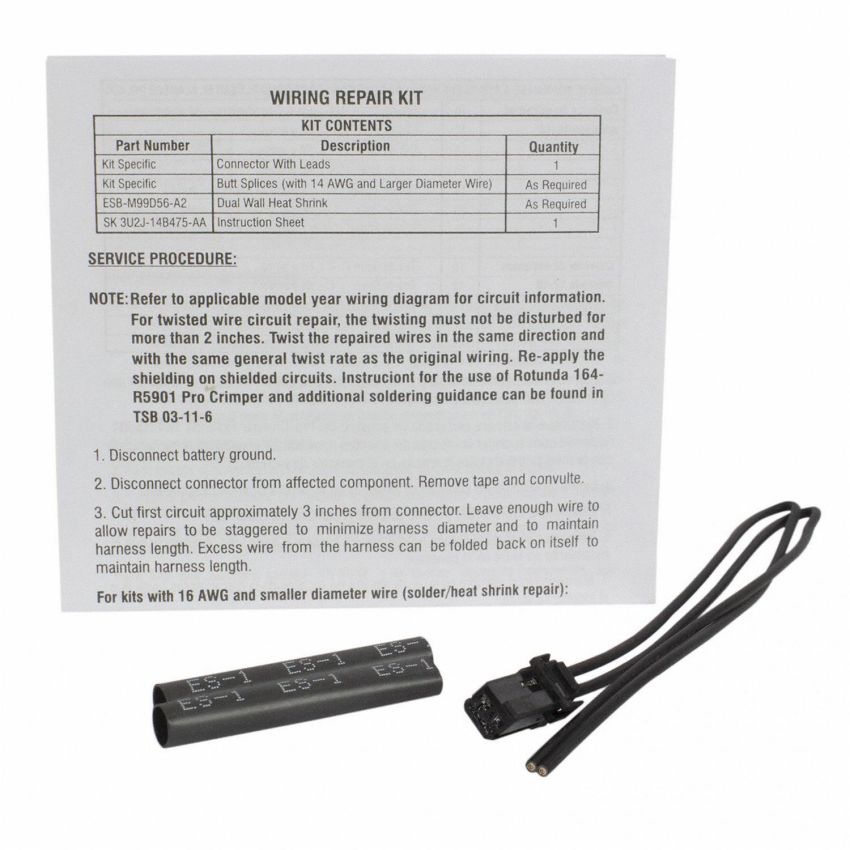 Motorcraft Wiring Connectors 3U2Z14S411CSAB