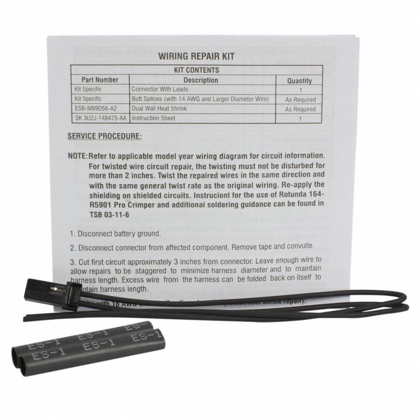 Motorcraft Wiring Connectors 3U2Z14S411CSAB