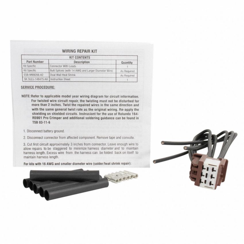 Motorcraft Wiring Connectors DU2Z14S411JA