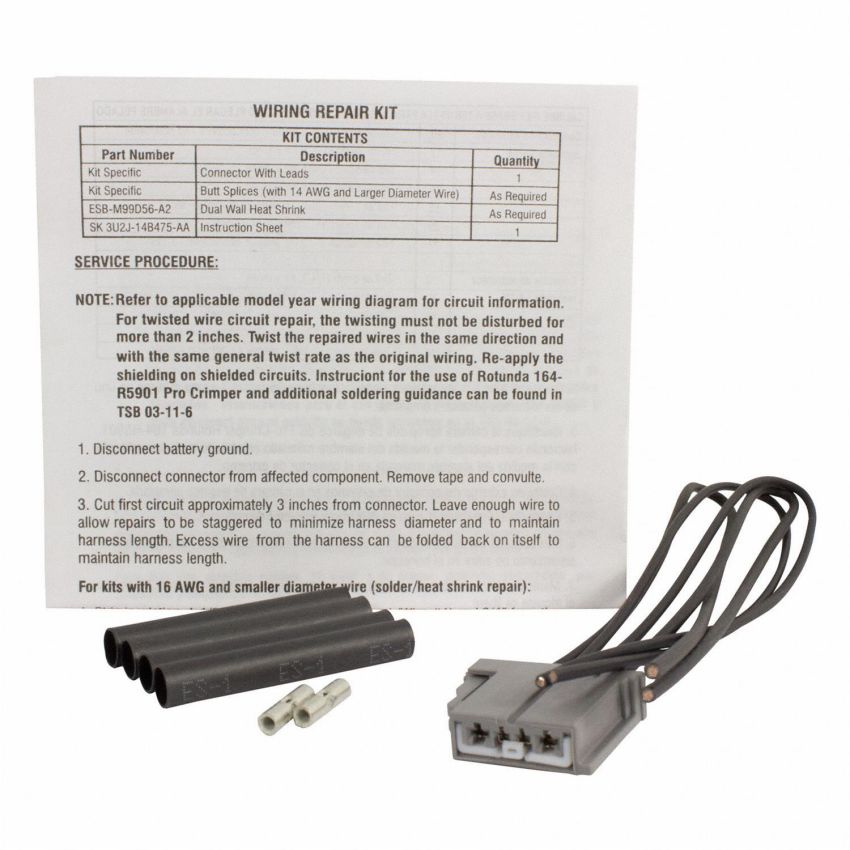 Motorcraft Wiring Connectors for 2013-2018 C-MAX, 2013-2019 ESCAPE - DU2Z14S411MA