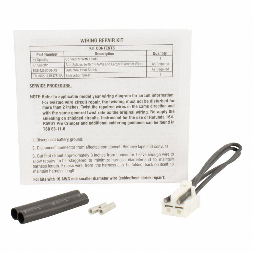 Motorcraft Wiring Connectors for 2010-2023 NAVIGATOR, EXPEDITION, 2015 EDGE - DU2Z14S411NA