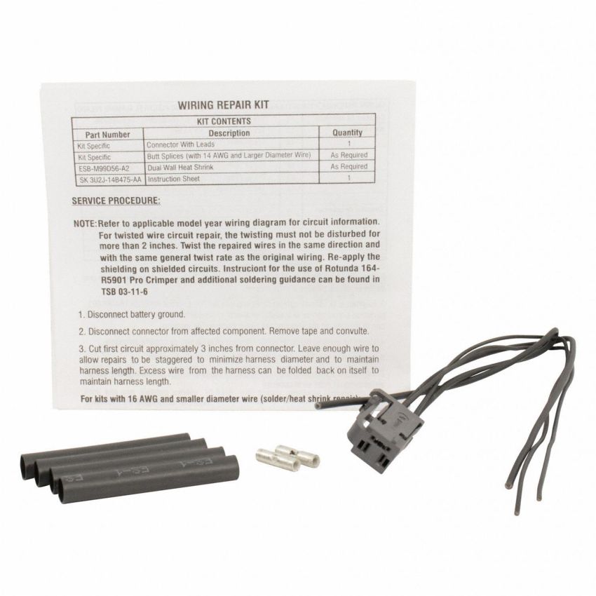 Motorcraft Wiring Connectors DU2Z14S411UA