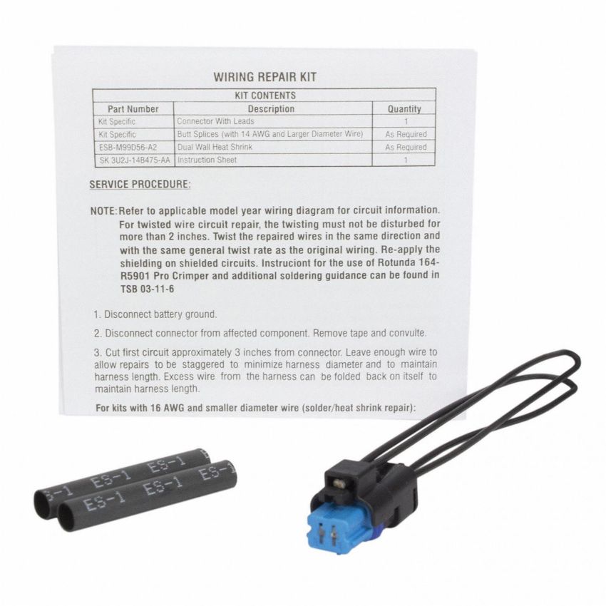 Motorcraft Wiring Connectors for 2013-2014 ESCAPE, FUSION, 2014-2019 FIESTA - DU2Z14S411ZA