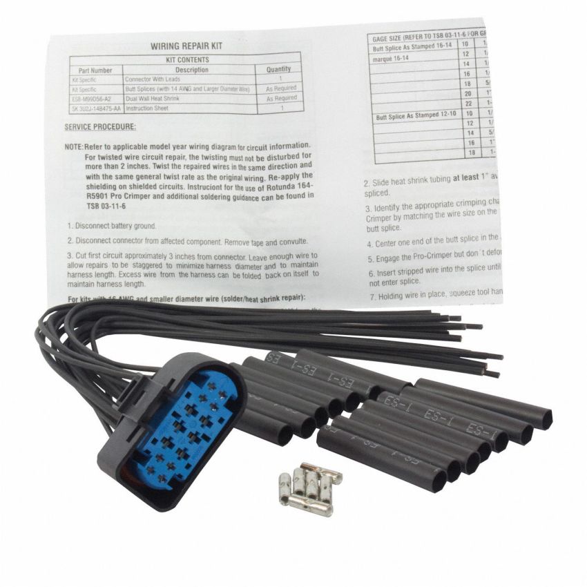 Motorcraft Wiring Connectors BU2Z14S411LA