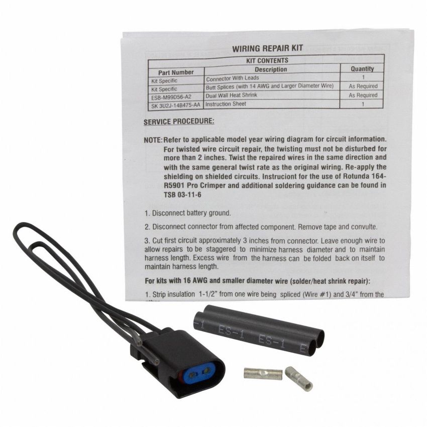 Motorcraft Wiring Connectors 3U2Z14S411UDB