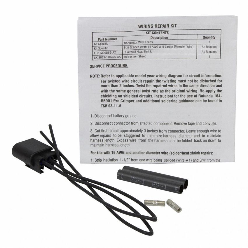 Motorcraft Wiring Connectors 3U2Z14S411UDB