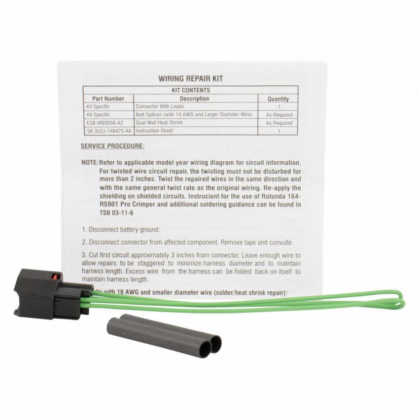 Motorcraft Wiring Connectors for 2018-2022 ECOSPORT, 2014-2019 FIESTA - DU2Z14S411AHA