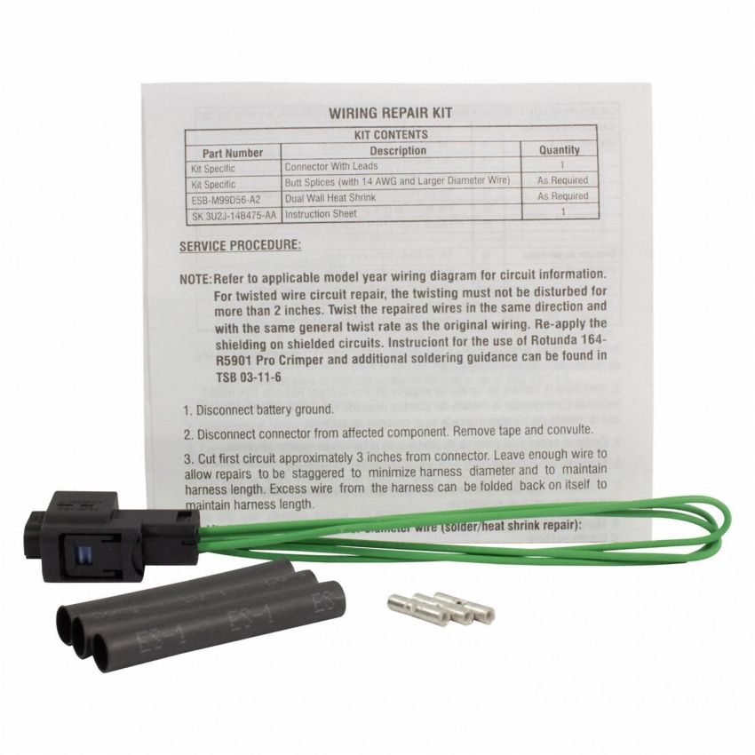 Motorcraft Wiring Connectors EU2Z14S411AA