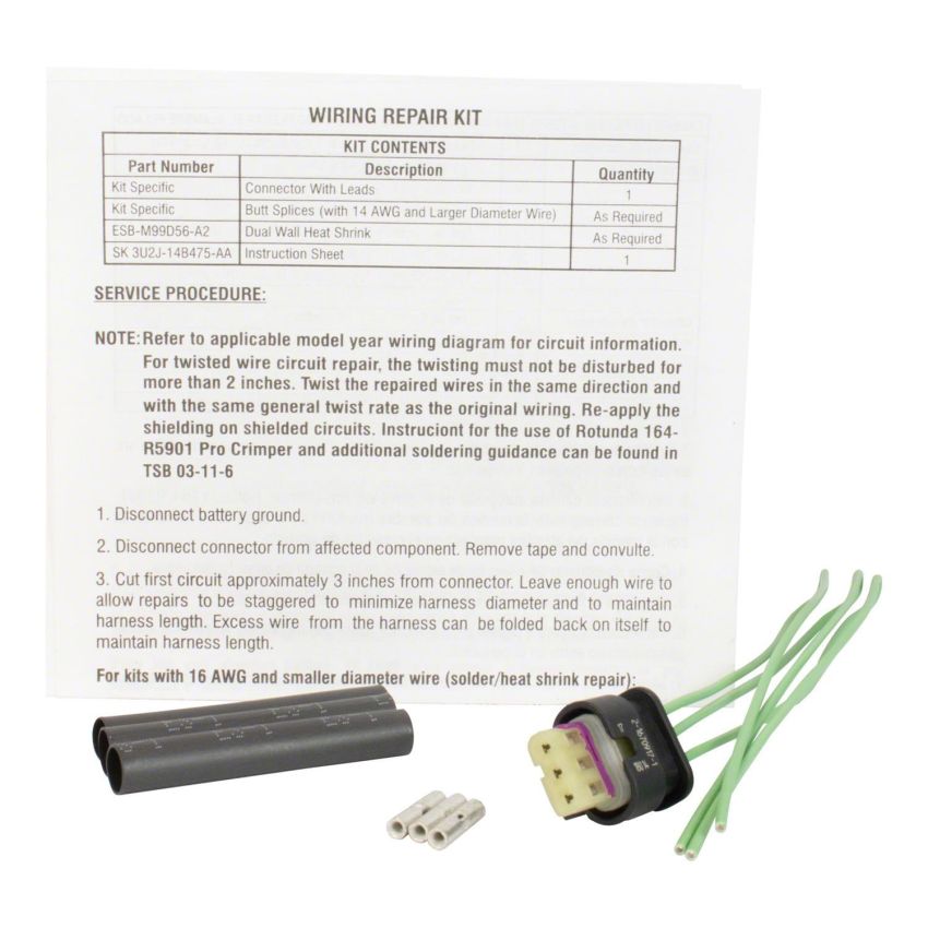 Motorcraft Wiring Connectors for 2013-2018 C-MAX, ESCAPE, 2012-2014 FOCUS - DU2Z14S411ARA