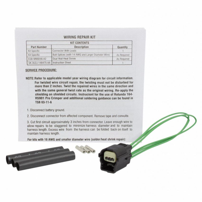 Motorcraft Wiring Connectors AU2Z14S411AFB