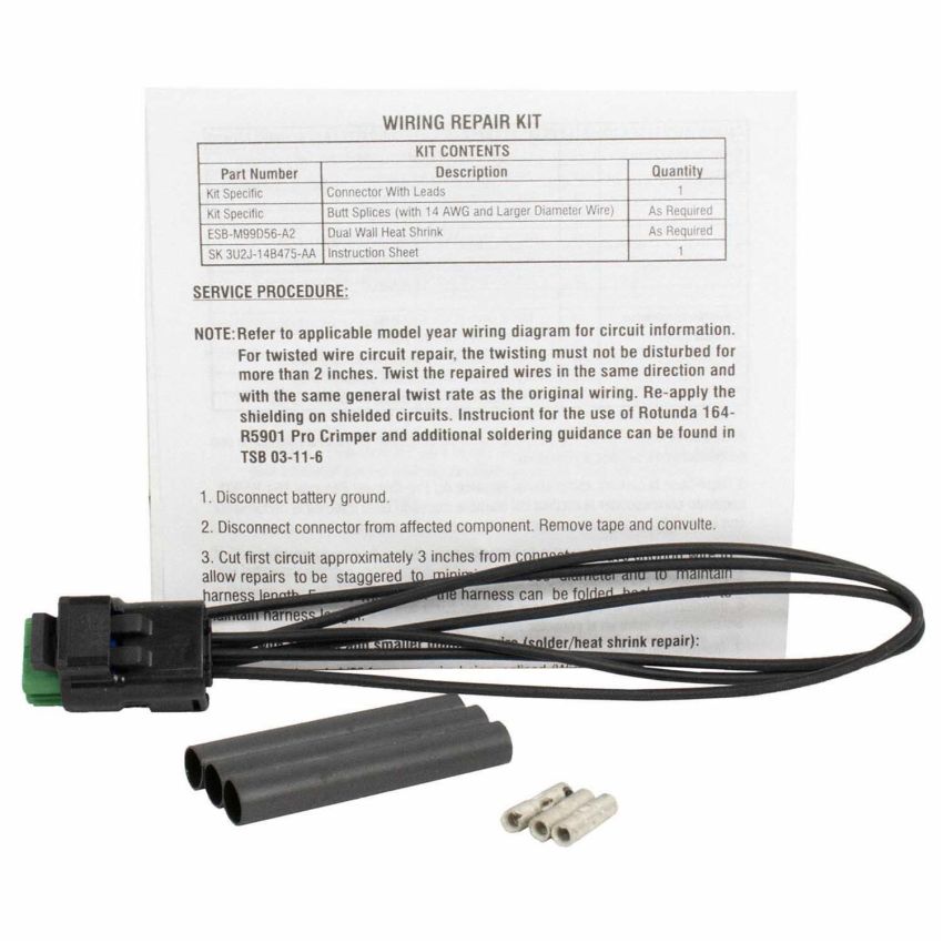 Motorcraft Wiring Connectors and Pigtails EU2Z14S411NA