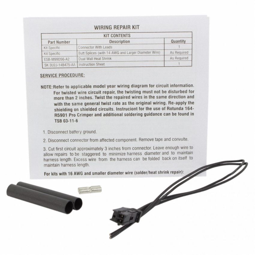 Motorcraft Wiring Connectors EU2Z14S411TA