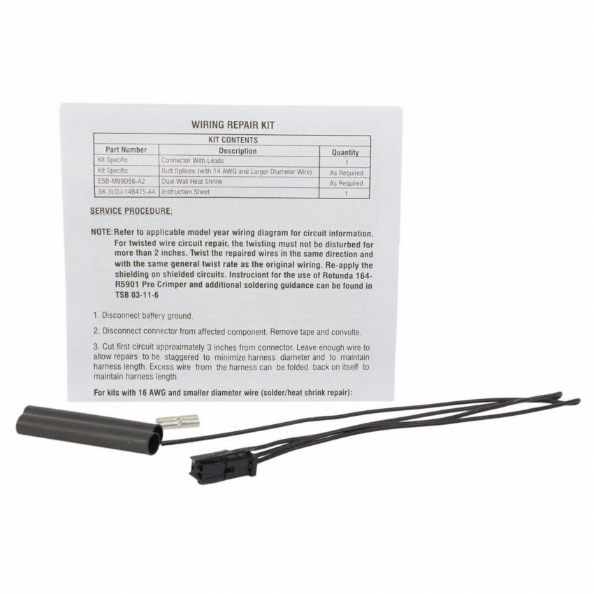 Motorcraft Wiring Connectors EU2Z14S411TA