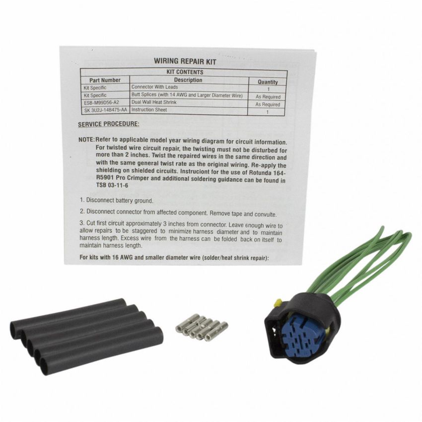 Motorcraft Wiring Connectors FU2Z14S411HA