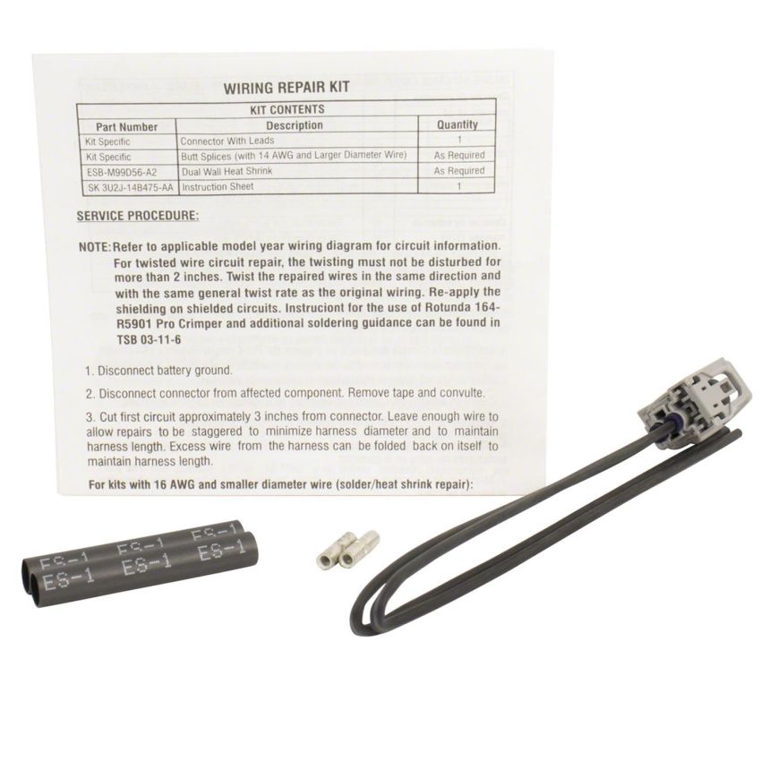 Motorcraft Wiring Connectors FU2Z14S411ACA