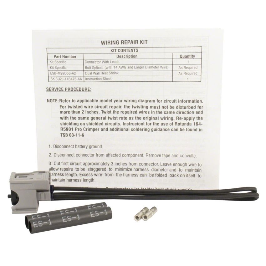Motorcraft Wiring Connectors FU2Z14S411ACA