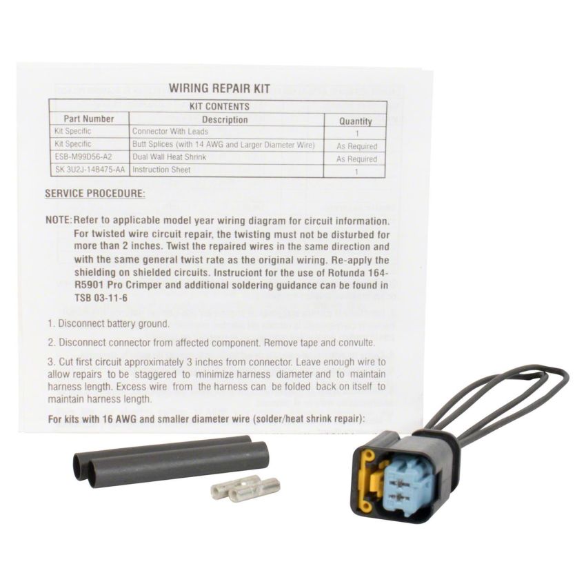 Motorcraft Wiring Connectors for 2015 ESCAPE, 2014-2016 TRANSIT CONNECT - FU2Z14S411ZA