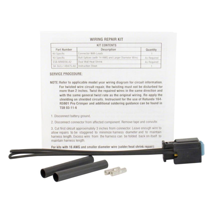 Motorcraft Wiring Connectors for 2015 ESCAPE, 2014-2016 TRANSIT CONNECT - FU2Z14S411ZA