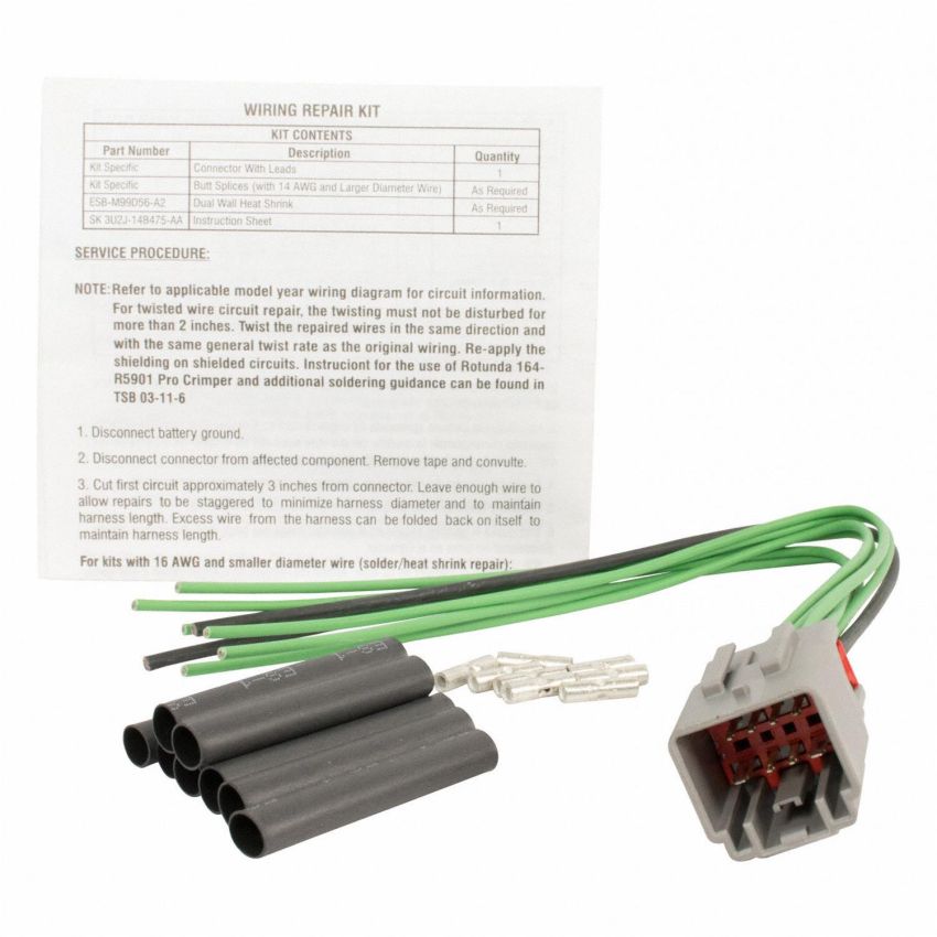 Motorcraft Wiring Connectors FU2Z14S411AKA