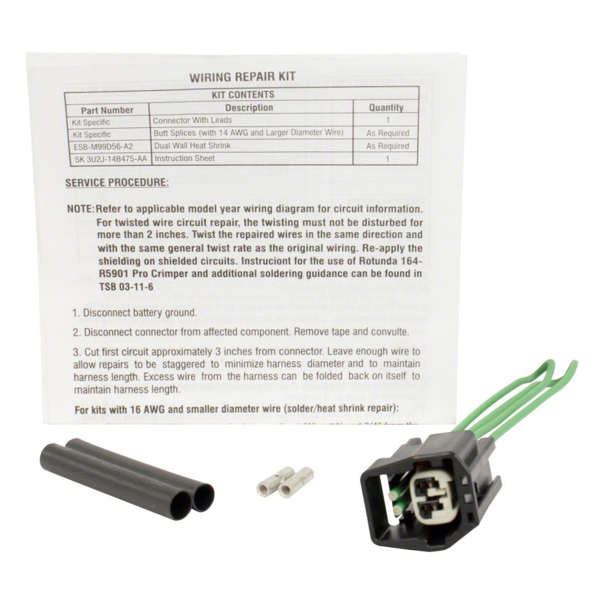 Motorcraft Wiring Connectors FU2Z14S411AUA