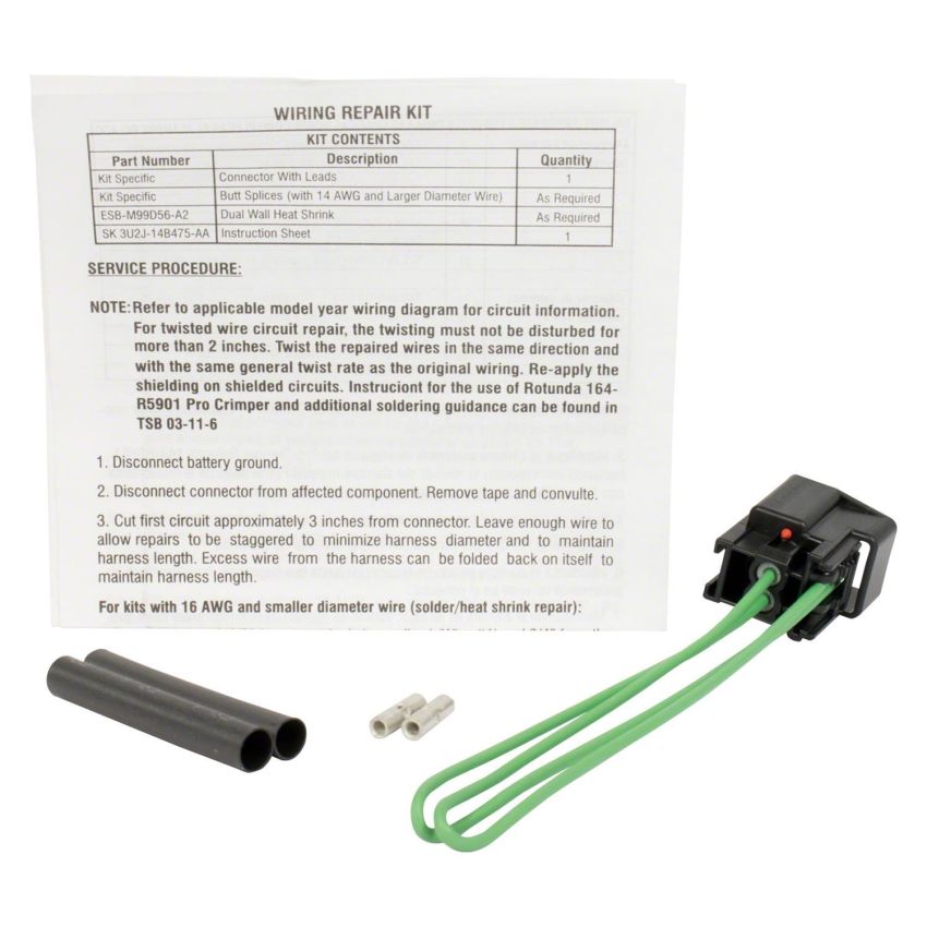 Motorcraft Wiring Connectors FU2Z14S411AUA