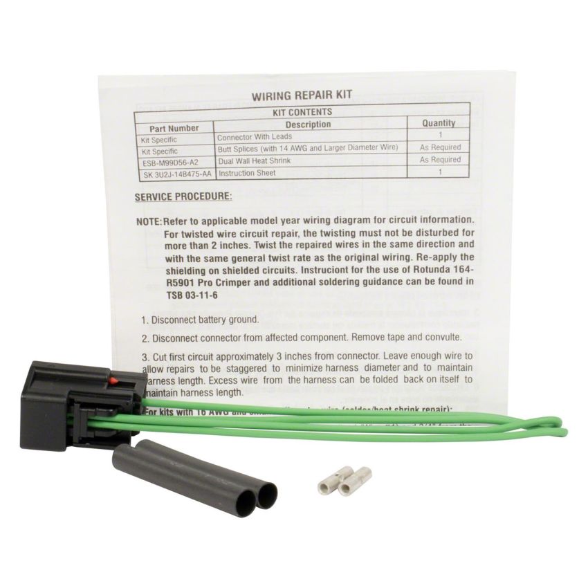 Motorcraft Wiring Connectors FU2Z14S411AUA
