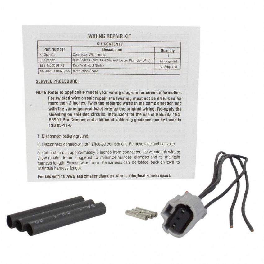 Motorcraft Wiring Connectors FU2Z14S411XB