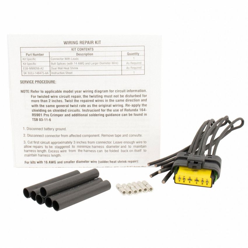 Motorcraft Wiring Connectors GU2Z14S411BA