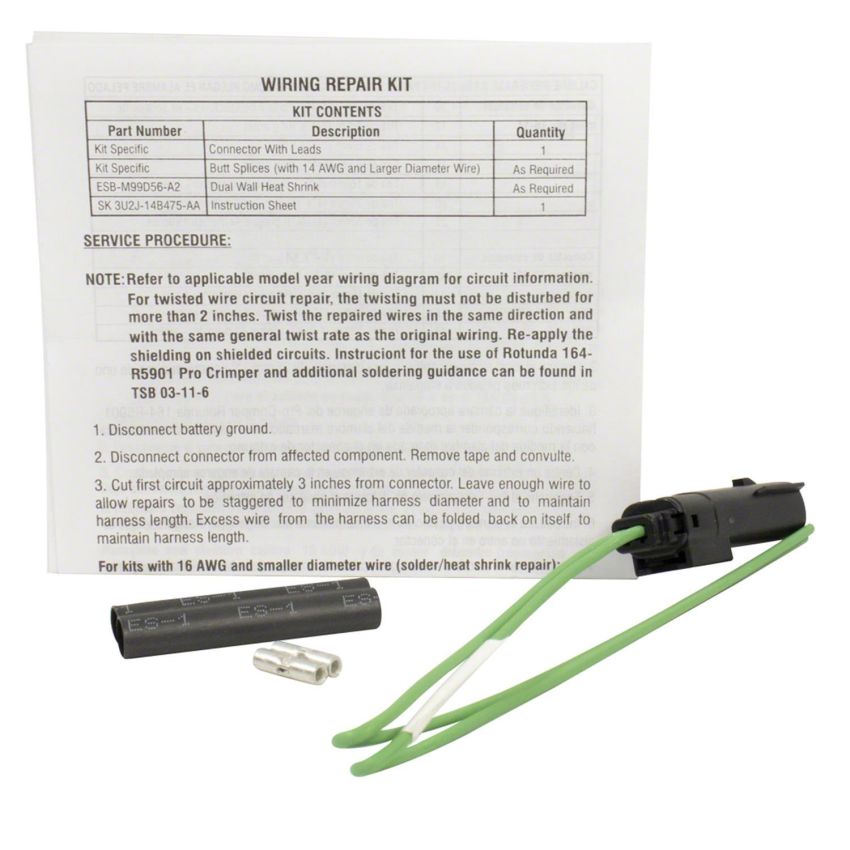 Motorcraft Wiring Connectors and Pigtails GU2Z14S411UA