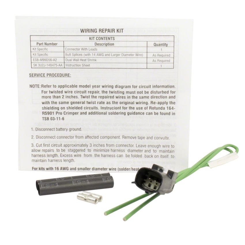 Motorcraft Wiring Connectors and Pigtails GU2Z14S411UA