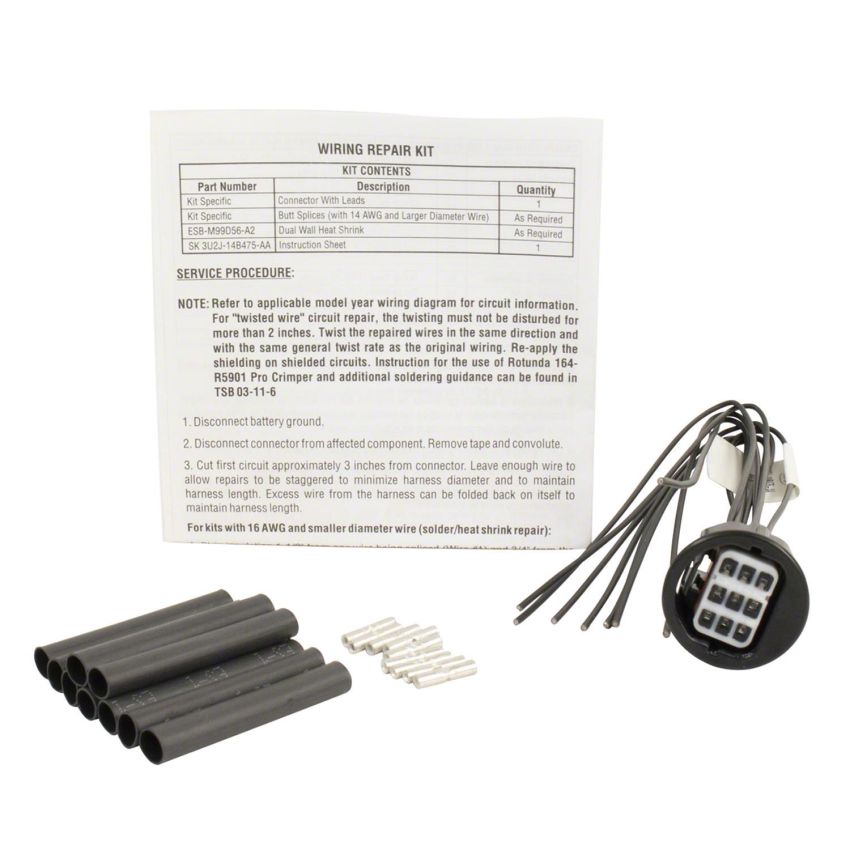 Motorcraft Wiring Connectors and Pigtails GU2Z14S411XA