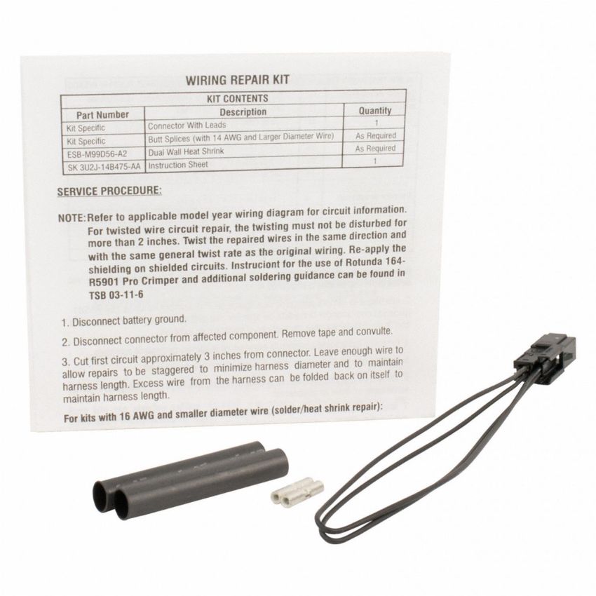 Motorcraft Wiring Connectors GU2Z14S411MA