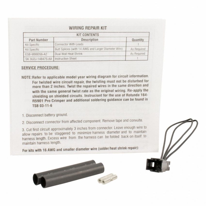 Motorcraft Wiring Connectors GU2Z14S411MA