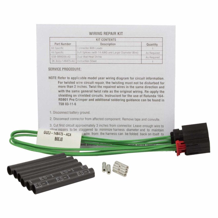 Motorcraft Wiring Connectors and Pigtails GU2Z14S411ACA